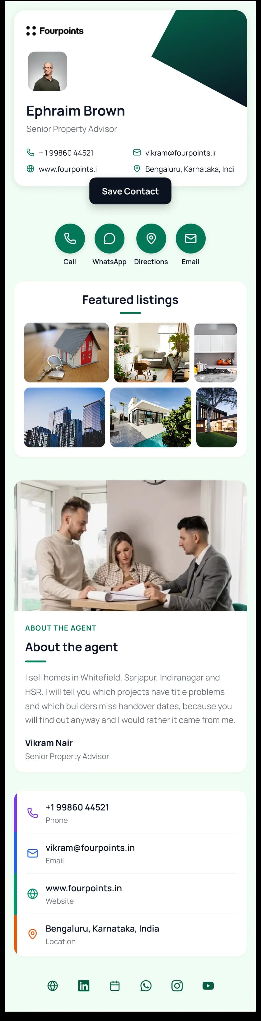 Real Estate digital business card