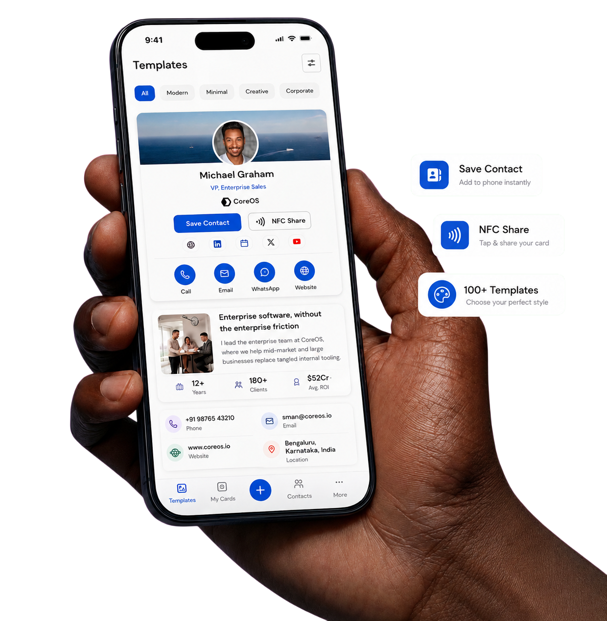 Digital Card on Mobile Phone